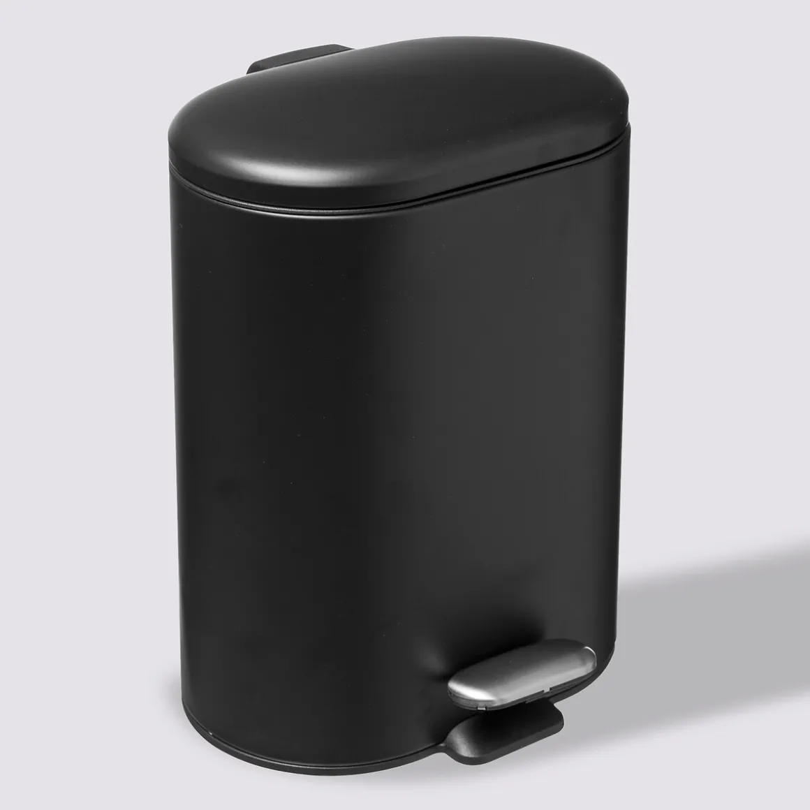 Poubelle Soft close métal 6L, Noir