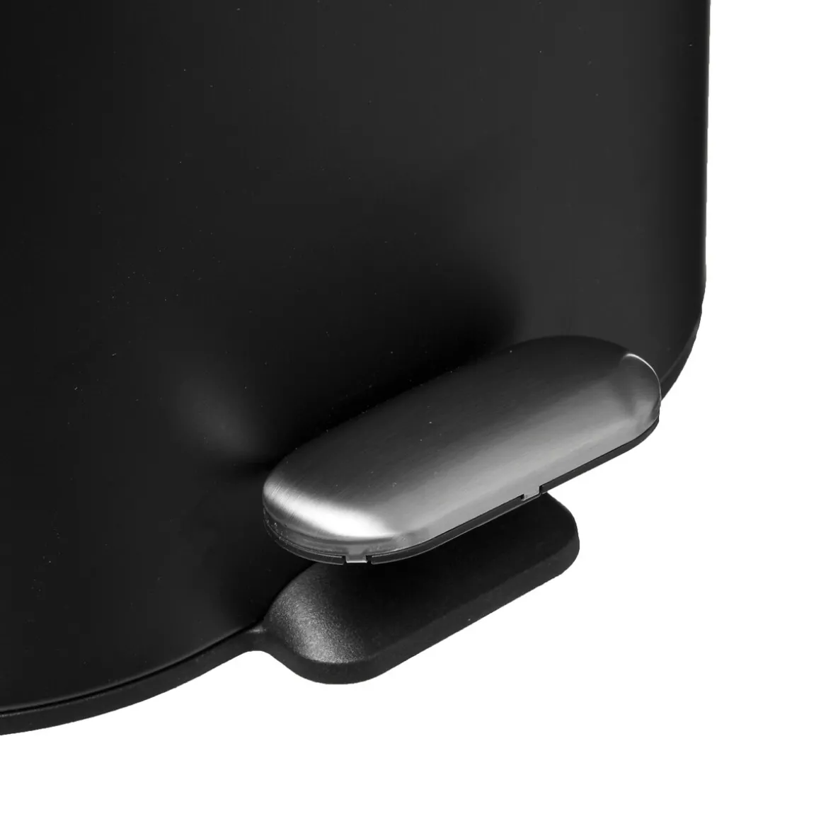 Poubelle Soft close métal 6L, Noir