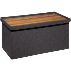 Pouf double pliant, Gris