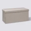 Pouf double pliant, Velour lin