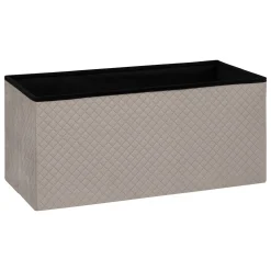 Pouf double pliant, Velour lin