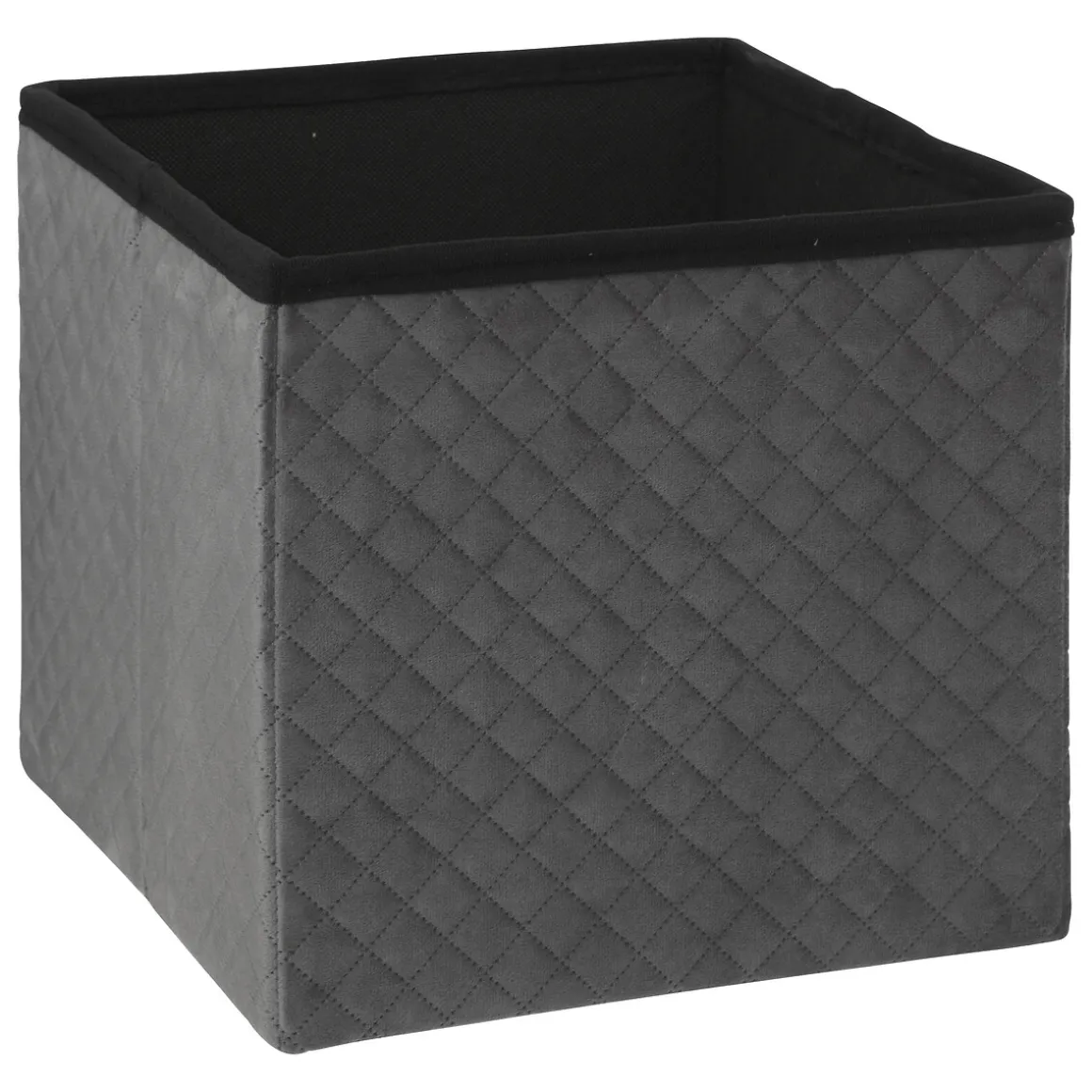 Pouf pliable 31x31 cm, Velours Gris
