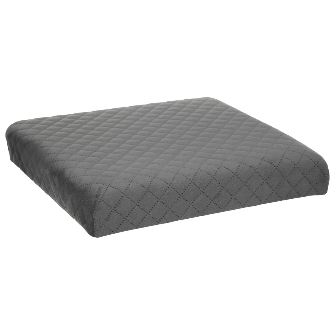 Pouf pliable 31x31 cm, Velours Gris