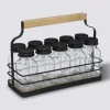 Présentoir à épices 10 pots, Bambou