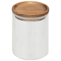 Présentoir à épices avec lot de 9 bocaux, Acacia