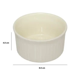 Ramequin céramique 9cm, Blanc
