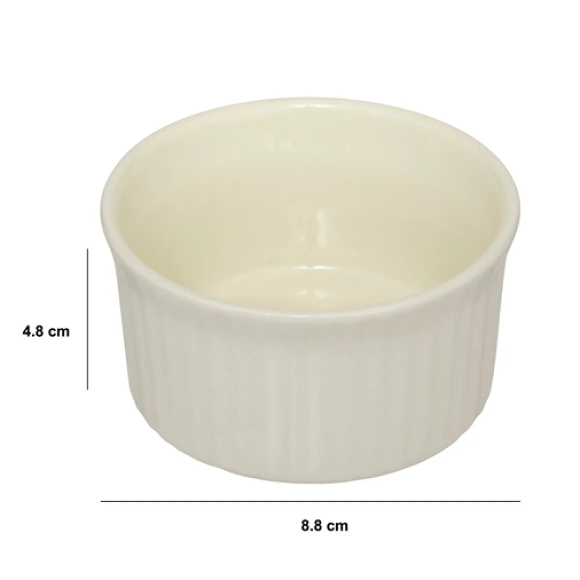 Ramequin céramique 9cm, Blanc
