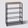 Range-chaussures console, Effet chêne naturel