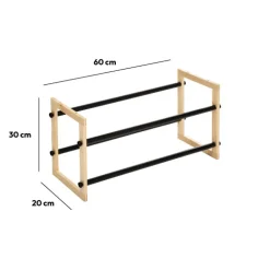 Range-chaussures métal x12 extensible