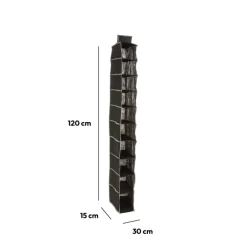 Range-chaussures x10 à accrocher, Noir