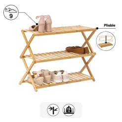 Range-chaussures x9 pliable