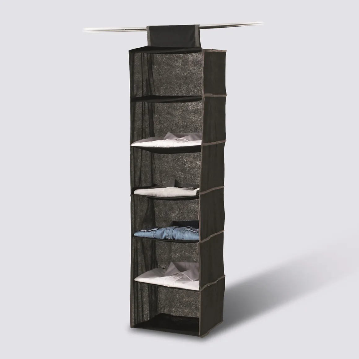 Range-chemises 6 cases, Gris