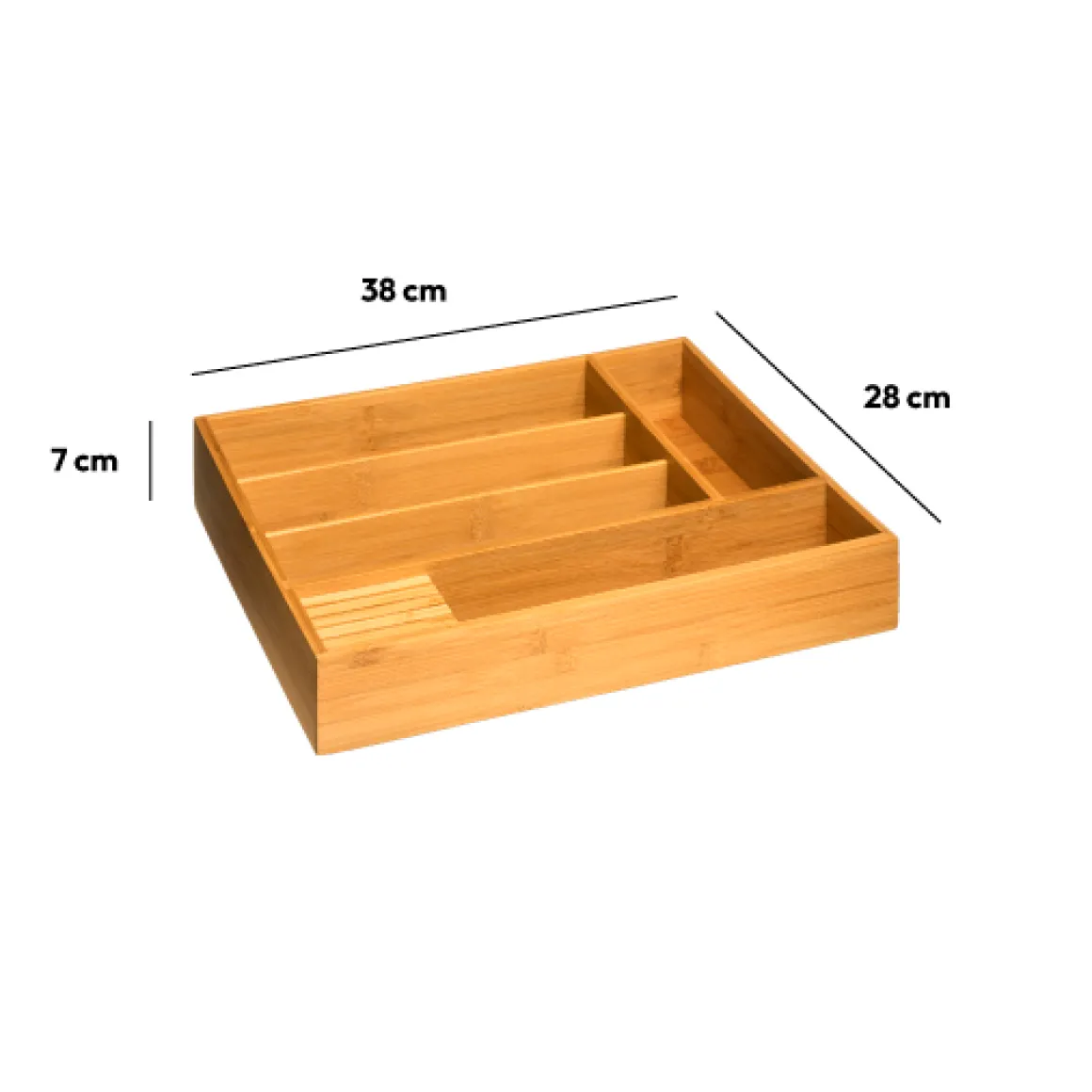 Range-couverts 5 compartiments