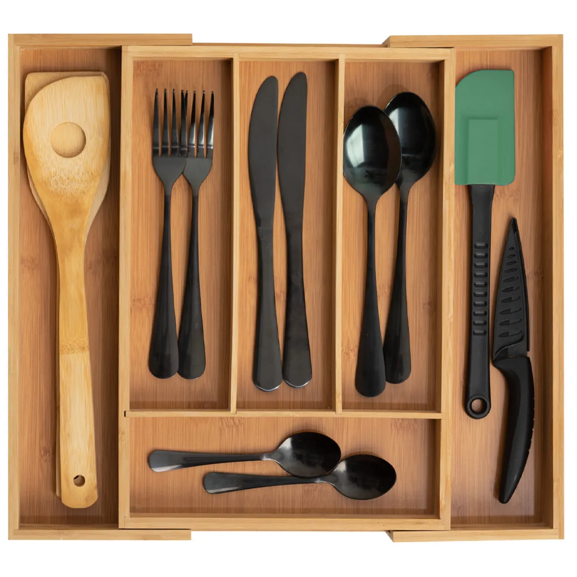 Range-couverts 6 compartiments extensibles