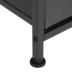 Rangement 4 tiroirs tissu, Gris anthracite