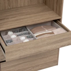 Rangement tiroir 2 compartiments, Beige
