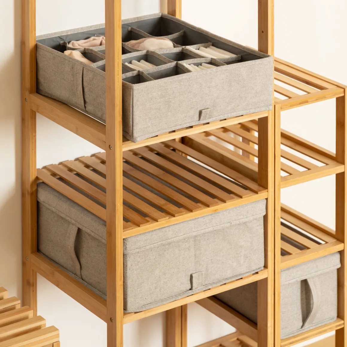 Rangement tiroirs, Gris clair