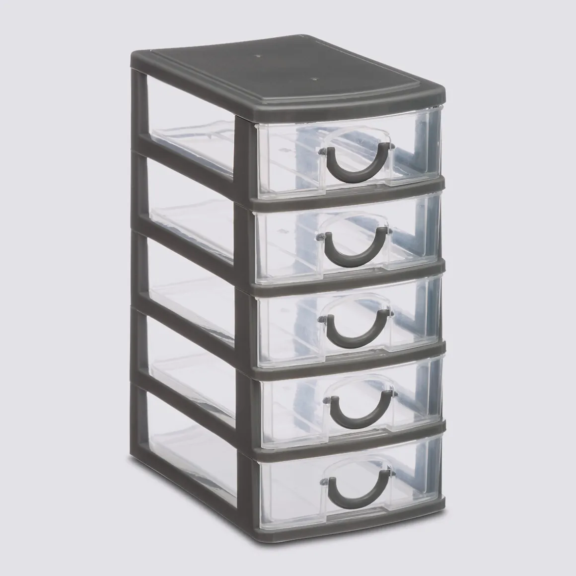 Rangement tour plastique 5 tiroirs, Petit modèle