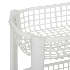 Resserre avec paniers 4 niveaux, Blanc