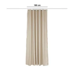 Rideau de douche, l.180 cm, Beige