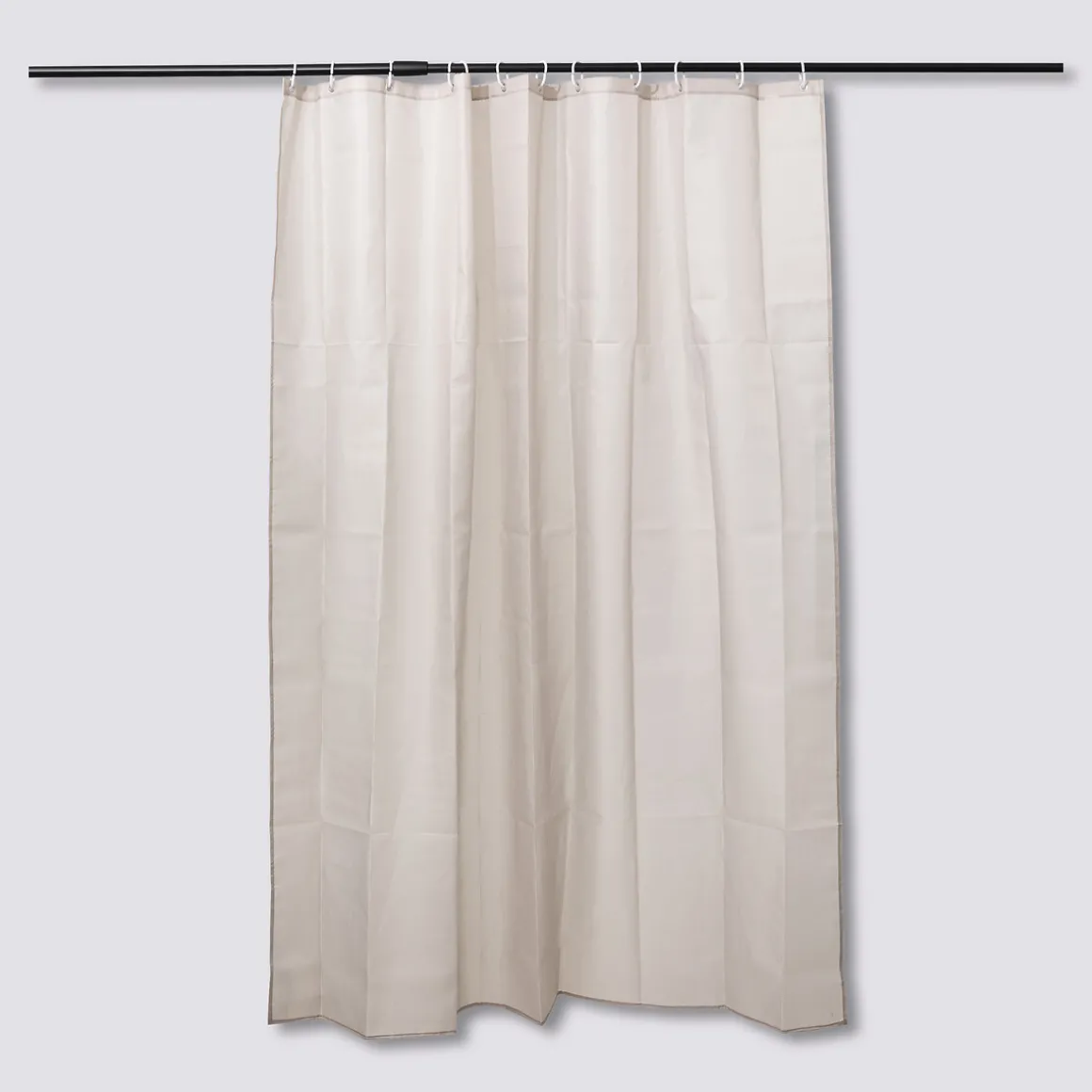 Rideau de douche 180x200cm, Beige naturel