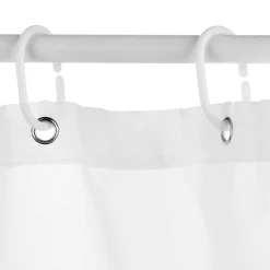 Rideau de douche 180x200cm, Blanc