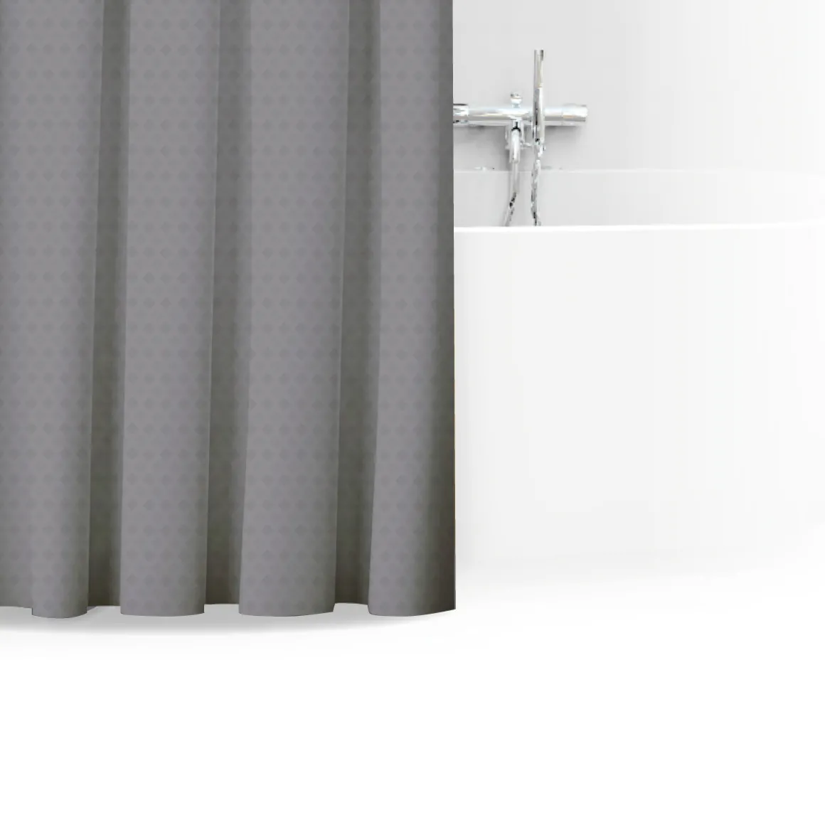 Rideau de douche 180x200cm, Gris