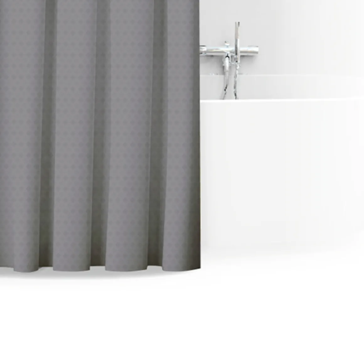 Rideau de douche 180x200cm, Gris