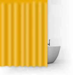 Rideau de douche 180x200cm, Jaune