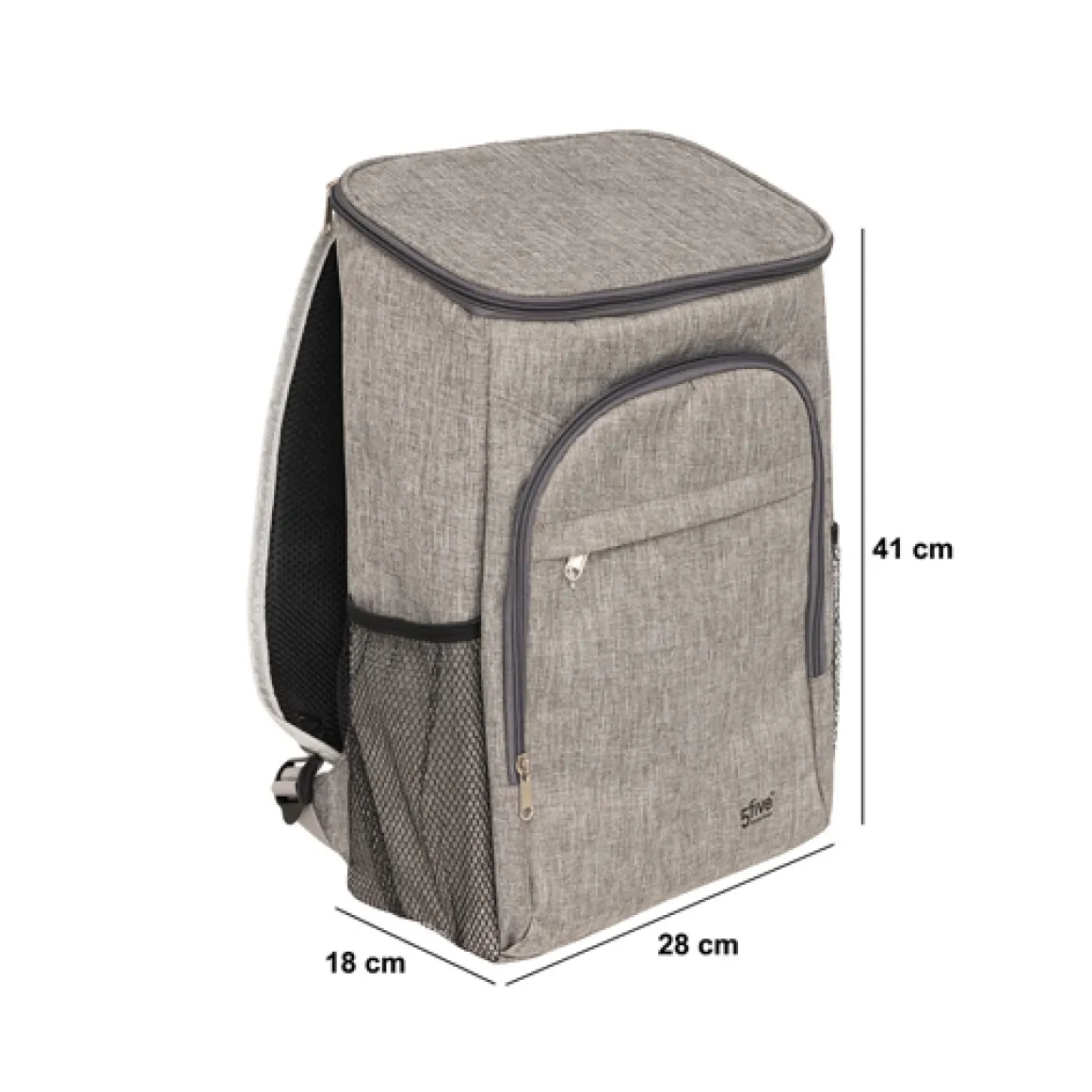 Sac à dos isotherme 18L, Gris