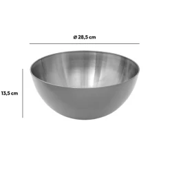 Saladier antidérapant D29 cm, Inox
