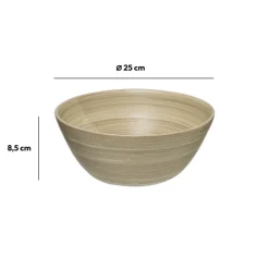 Saladier D25 cm, Bambou