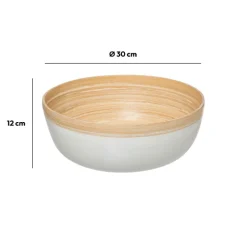 Saladier D30 cm, Blanc