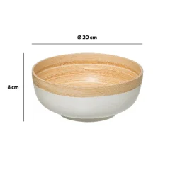 Saladier D20 cm, Blanc