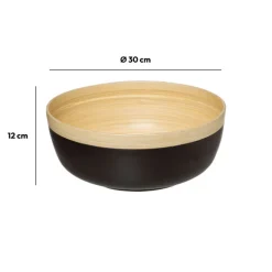 Saladier D30 cm, Gris anthracite