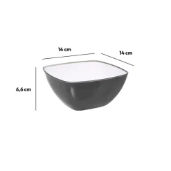 Saladier D14 cm, Gris anthracite