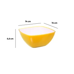 Saladier D14 cm, Jaune moutarde
