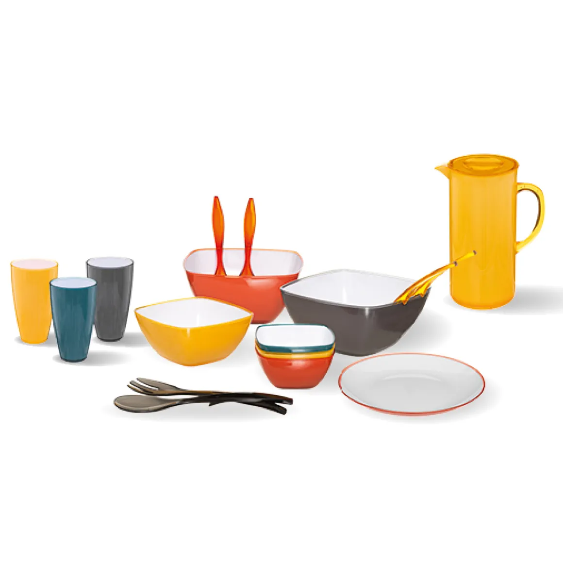 Saladier D14 cm, Jaune moutarde
