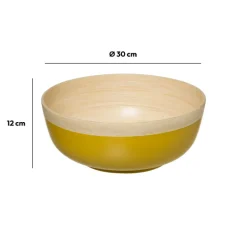 Saladier D30 cm, Jaune moutarde
