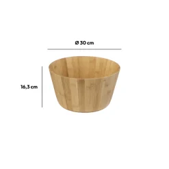 Saladier D30cm, Bambou