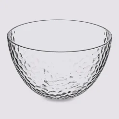 Saladier martelée D14 cm,Transparent