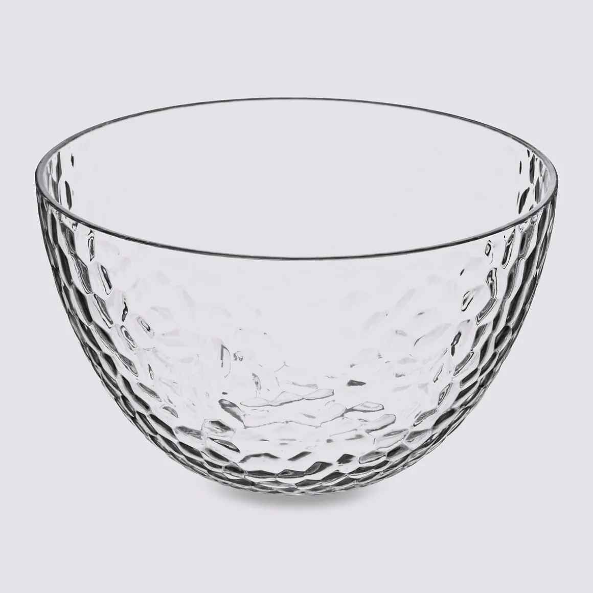 Saladier martelée D14 cm,Transparent