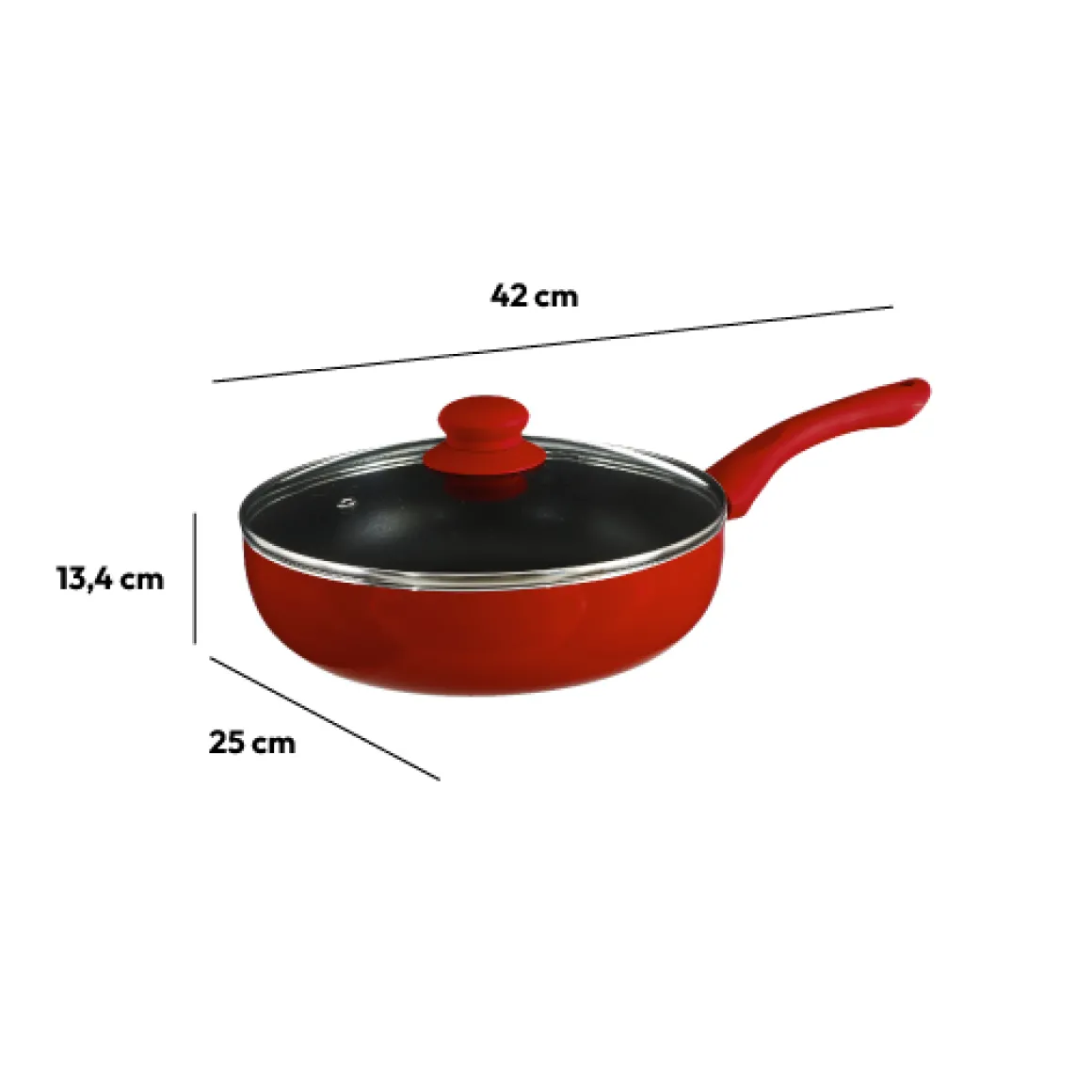 Sauteuse Aluminium, 24 cm