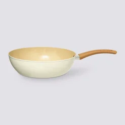 Sauteuse aluminium forgé beige, 28cm
