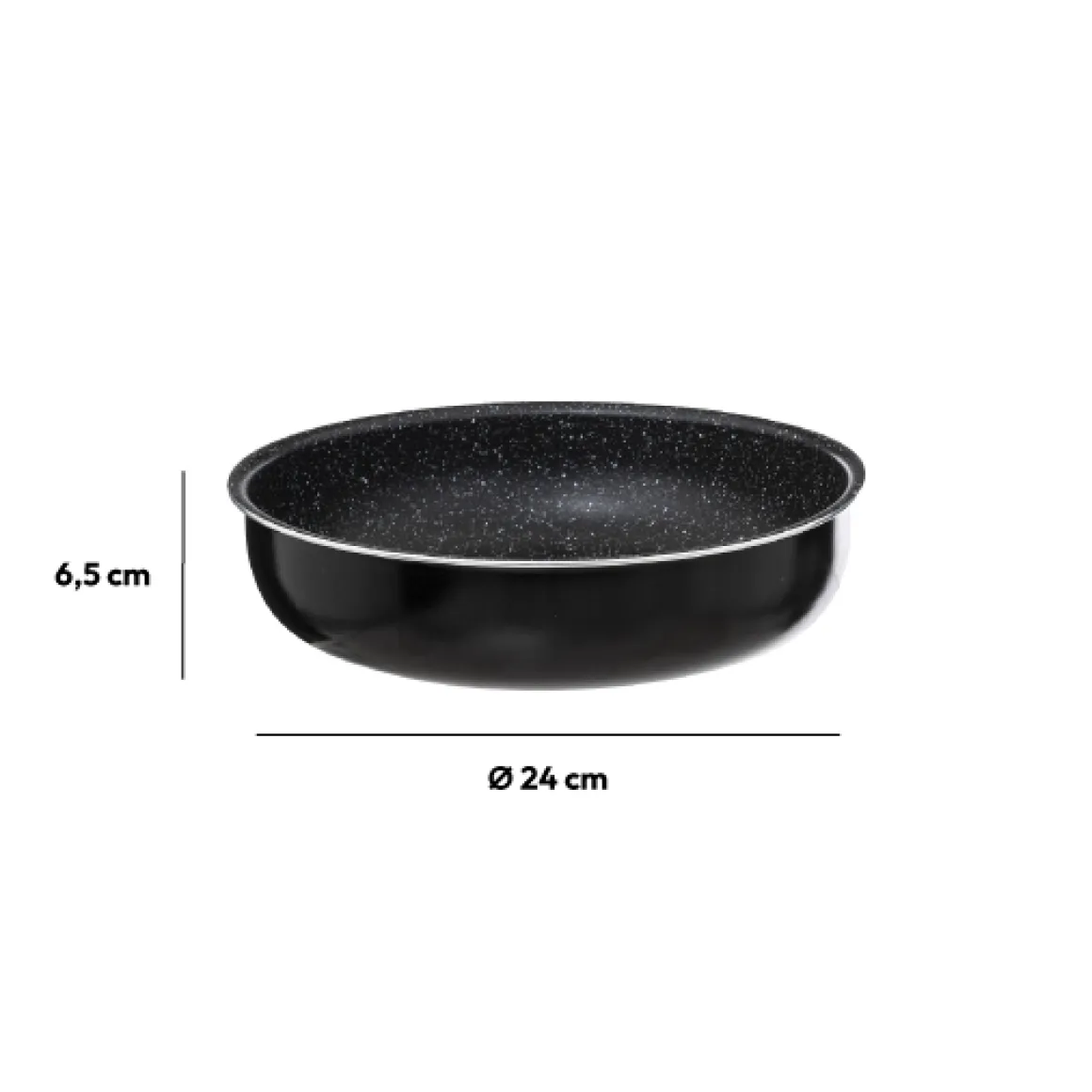 Sauteuse Aluminium pressé, 24 cm