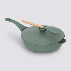 Sauteuse fonte d'aluminium vert, 28cm