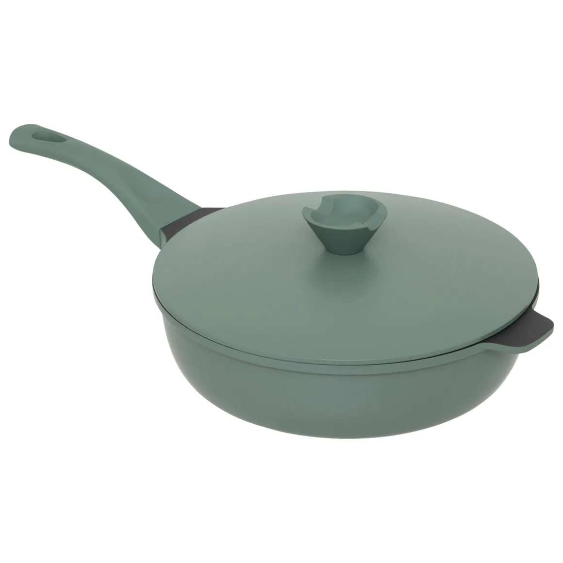 Sauteuse fonte d'aluminium vert, 28cm