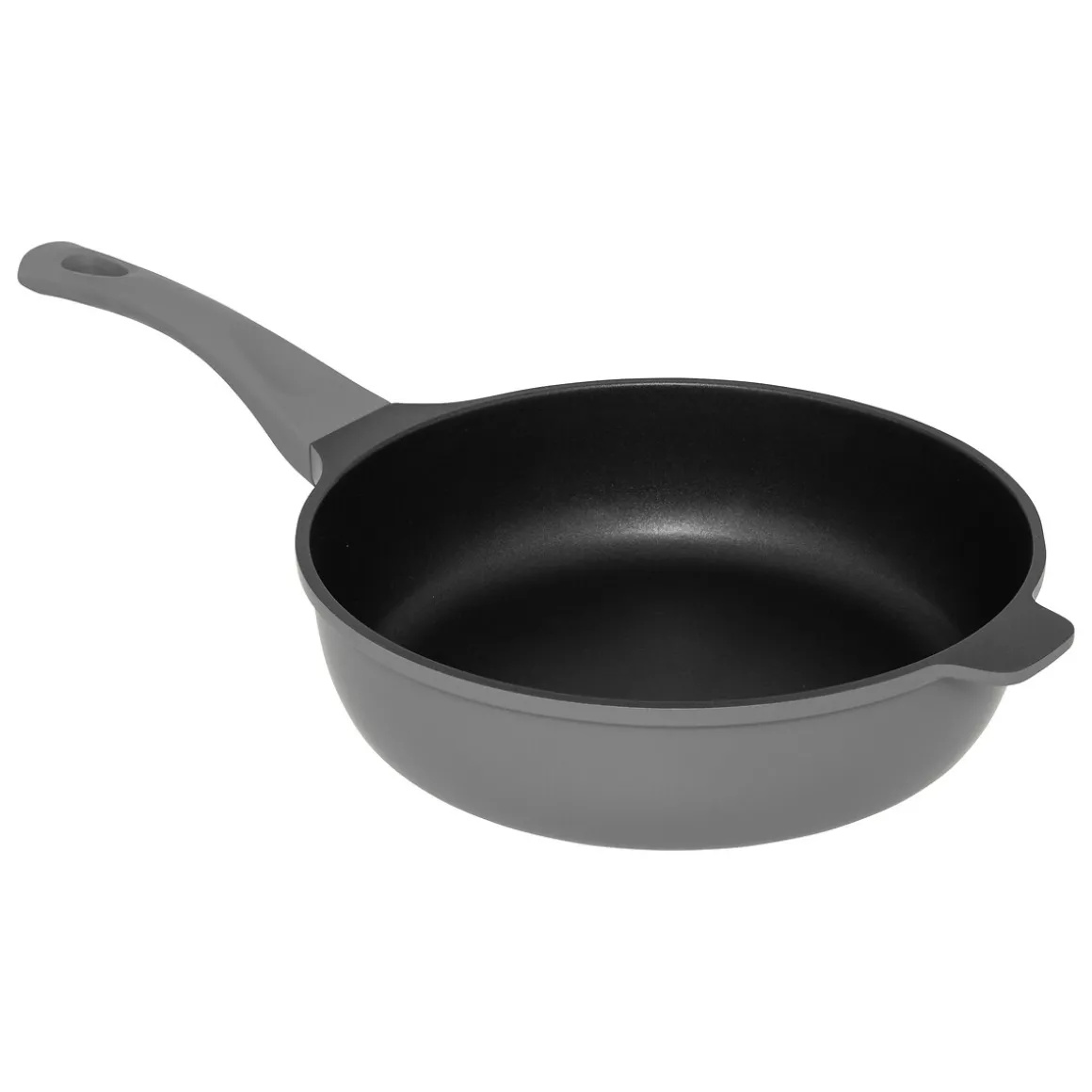 Sauteuse fonte d'aluminium gris, 28cm