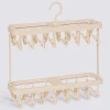 Séchoir double, 32 pinces, Beige