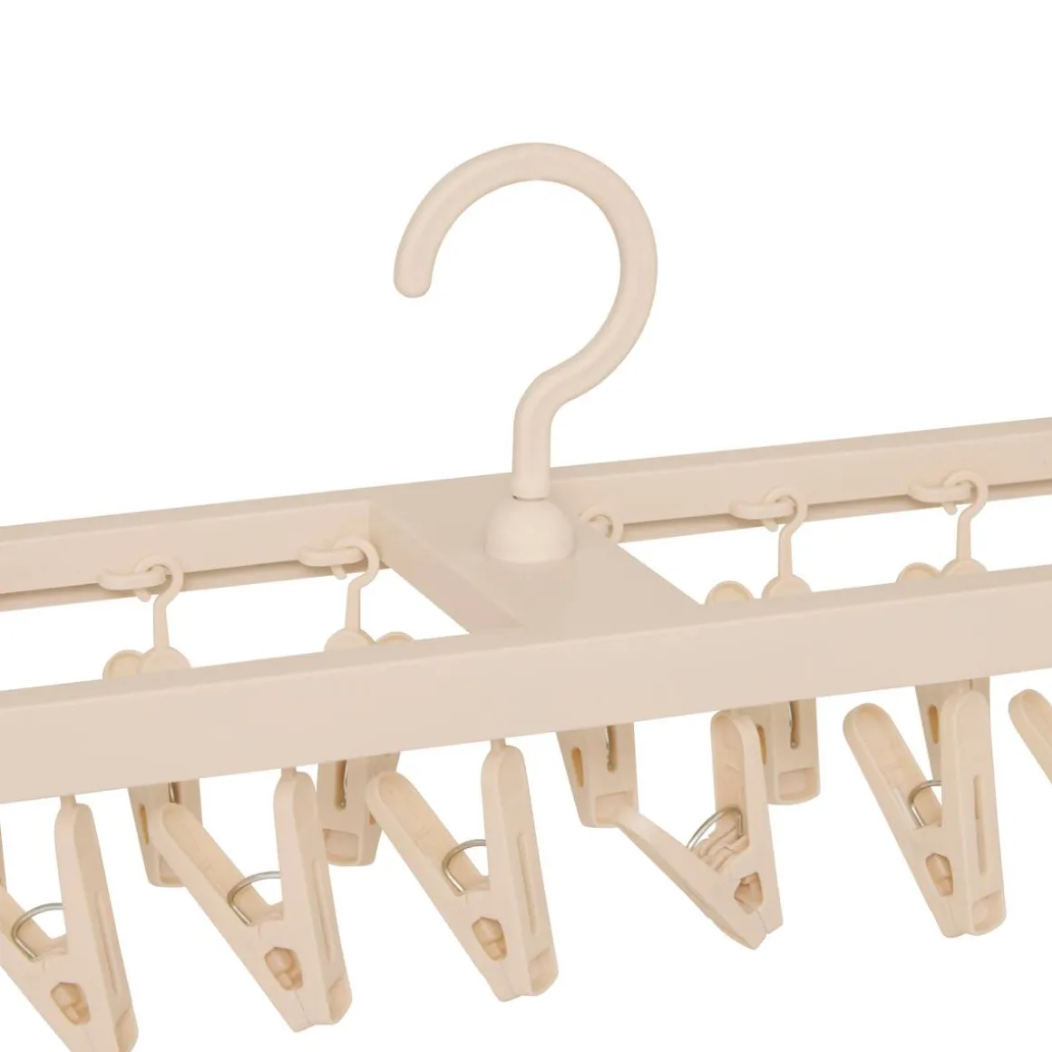 Séchoir double, 32 pinces, Beige